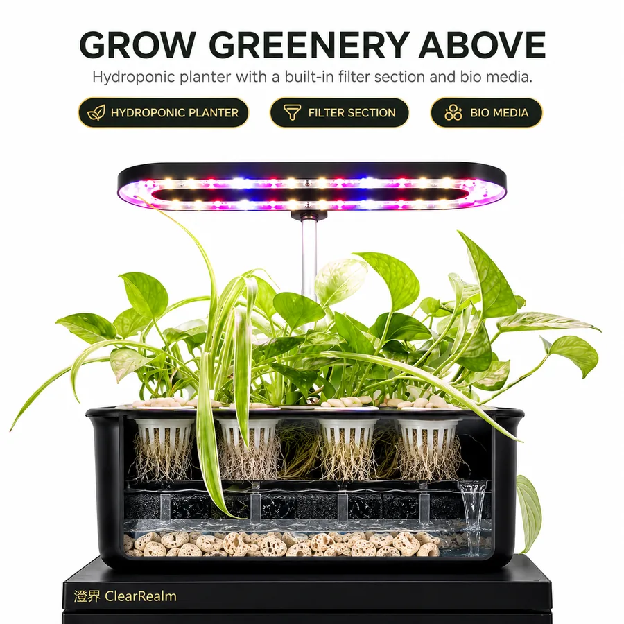 Hydroponic planter bio media